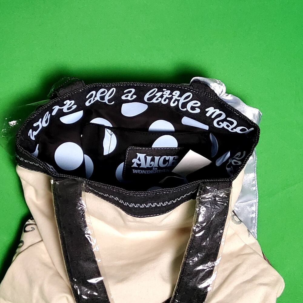 Loungefly Alice in Wonderland Canvas Tote & Wallet – OG Heart Logo 2010 NWT/NWOT - Picture 8 of 16